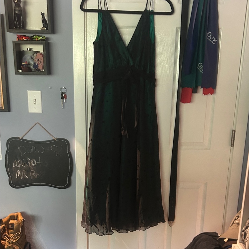 Jonathan Martin Dark Green Maxi Dress